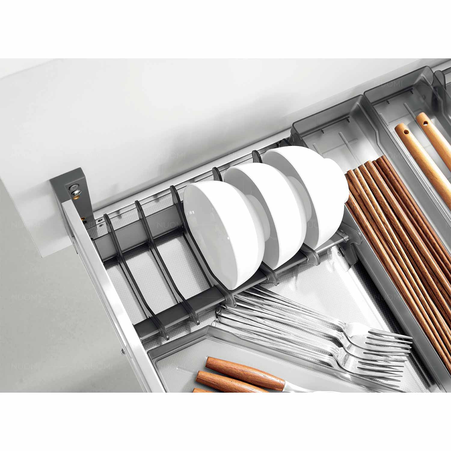 kitchen matt grey tall pantry unit