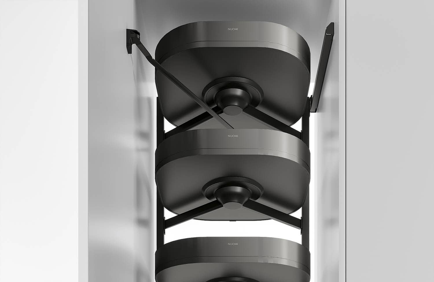 kitchen matt grey tall pantry unit